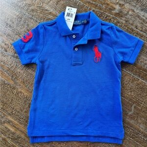 Polo by Ralph Lauren Kids Royal Blue Polo with Red Accents
